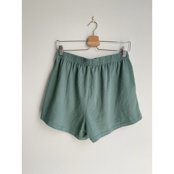 NWOT Los Angeles Apparel Heavy Jersey Garment Dye Short Shorts // Atlantic Green - Picture 7 of 8